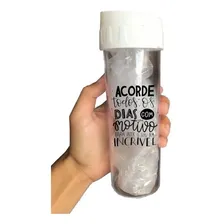 50 Garrafas Squeeze Acqua Bio Personalizada Transparente Foto mini 1