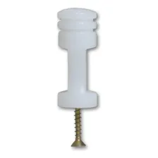 50 Isolador Para Haste De Cerca Elétrica Comum C Parafuso Foto mini 1