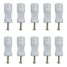 50 Isolador Para Haste De Cerca Elétrica Comum C Parafuso Foto mini 4