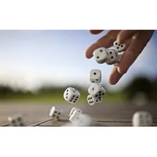 50 Jogo De Dados 20mm (2cm) - Euclides Jordão C/ Cor Branco Foto mini 3
