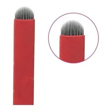 50 Lâmina Para Tebori Micro Nano 0,18mm Para Fios Delicados Foto mini  2
