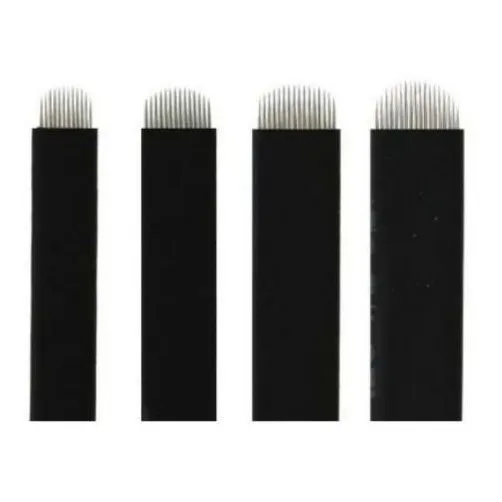 50 Lâmina Para Tebori Micro Nano 0,18mm Para Fios Delicados Foto 1