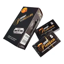 50 Lâminas Derby Premium Caixa C 50 Lâminas Original Barbear Foto  mini 1