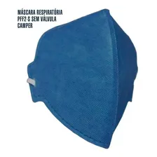 50 Máscara Descartável Pff2 Sem Válvula Azul Camper Foto mini 1