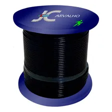 50 Metros Cabo Aço 3/16 6x19 Nylon Flexível Para Academia Foto mini 1