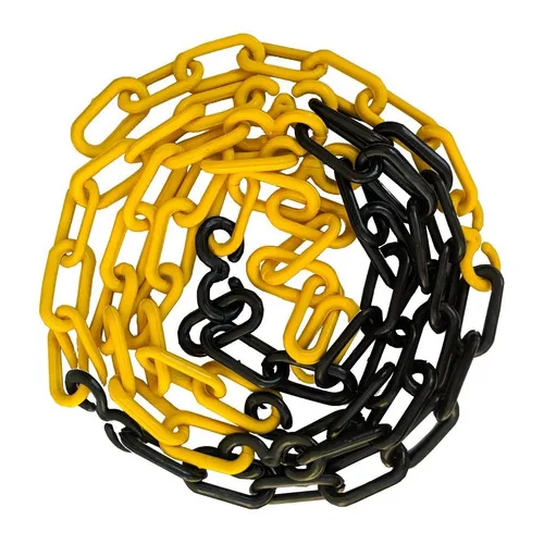 50 Metros Corrente Sinalização Ou Calha Zebrada Elo Pequeno Cor Zebrada (Amarelo/Preto) Foto 1