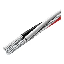 50 Metros Fio Cabo Aluminio Quadriplex 25 Mm Com 3 Fase Encapadas Preto Cinza Vermelho + 1 Neutro Nu Produto Cor Ptczvmnu Foto mini 1