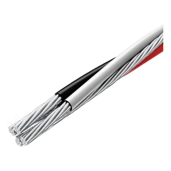 50 Metros Fio Cabo Aluminio Quadriplex 25 Mm Com 3 Fase Encapadas Preto Cinza Vermelho + 1 Neutro Nu Produto Cor Ptczvmnu Foto 1