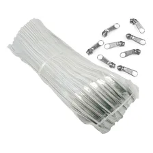 50 Metros ZĂper Pvc PlĂĄstico NÂș 5 Transparente + 50 Cursor Foto mini 1