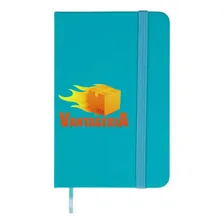 50 Mini Caderneta Tipo Moleskine C/ Pauta Personalizado 14x8 Cor Preto Foto mini 2