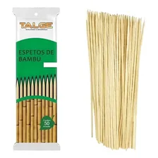 50 Palito De Bambu Espeto Para Churrasco 18cm Foto mini 1