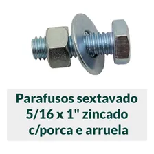 50 Paraf Sext 5/16 X 1 C/porca E Arruela Foto mini 4