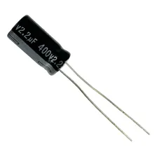 50 Pçs Capacitor Eletrolitico 2,2x400v - 2,2uf X 400v 105 Foto mini 1