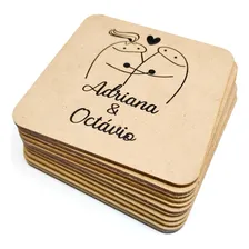 50 Porta Copos Bolacha Mdf Medeira Personalizados Sua Arte Foto mini 1