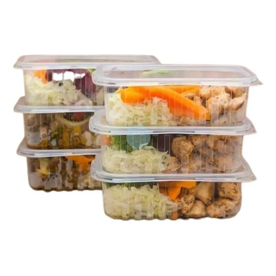 50 Potes Reutilizaveis 400ml Freezer Microondas Marmita Doce Foto 1