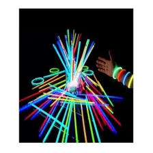 50 Pulseira Neon Fluorescente Brilha No Escuro Festa Balada Foto mini  3