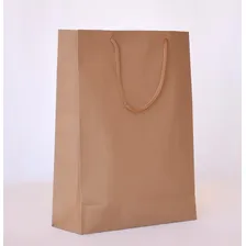 50 Sacola Papel Kraft - Média - Alça Cordão Foto mini 4