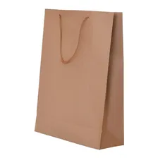 50 Sacola Papel Kraft - Média - Alça Cordão Foto  mini 1