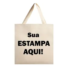50 Sacolas 38x40 (ecobag) Personalizadas Tecido Algodão Cru Foto mini 1