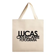 50 Sacolas 38x40 (ecobag) Personalizadas Tecido Algodão Cru Foto mini 3