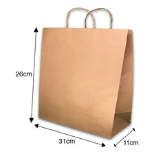 50 Sacolas Papel Kraft 18x10x20 Apenas 90.00 Foto mini 2
