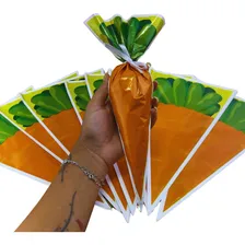 50 Sacos Plastico Cone Cenourinha 18x30 Cone Pascoa Full Foto mini 3