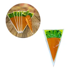 50 Sacos Plastico Cone Cenourinha 18x30 Cone Pascoa Full Foto mini 1