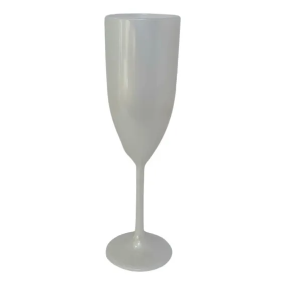 50 Taças Champanhe Acrílicas 170ml Personalizadas Cor Pérola Foto 1