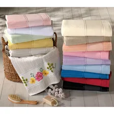 50 Toalhas Lavabo Para Bordar Pintar Artesanalle Atacado Cor Branco Foto mini 2