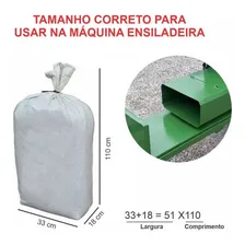 50 Un. Sacos Para Silagem 51x110 Branco 200 Micras + 50 Abra Foto mini  3