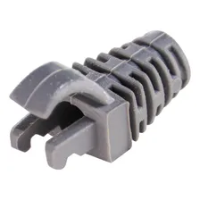 50 Unid. Capa Snap In Cinza Para Conector Rj45 Rede Internet Foto  mini 1