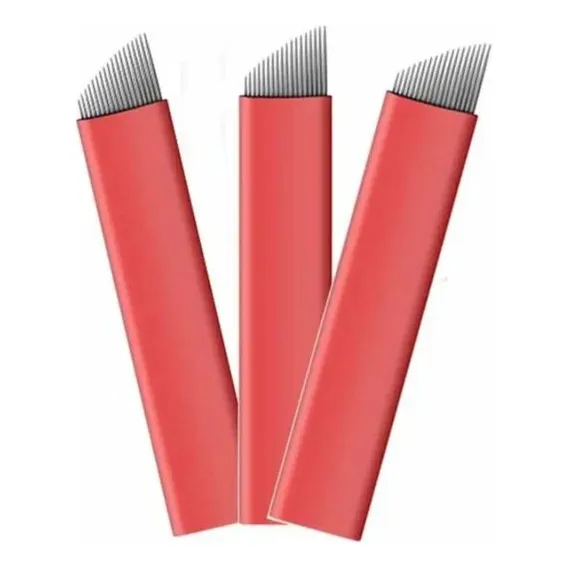50 Unid Lâminas Flex 0,18mm Fine 16 Flex Tebori Microblading Foto 1