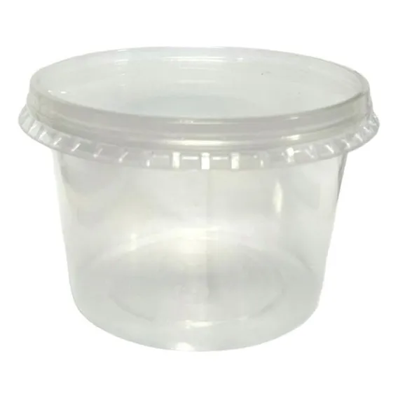 50 Unid. Pote Plástico Para Bolo Com Tampa Copozan 500ml Foto 1