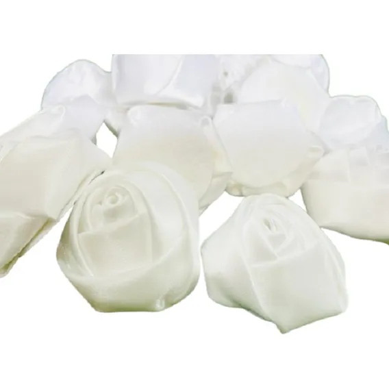 50 Unidades Florzinha Rococo 45mm Branca Foto 1