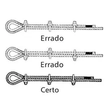 50 Unidades Grampo Para Cabo De Aço Pesado Starfer 1/4 Foto mini 4