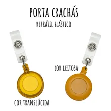 50 Unidades Porta Crachá Retrátil Roller Clip Foto mini 3