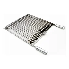 50 X 50 Grelha Parrilha Argentina De Inox + Luva Preta Foto mini 2