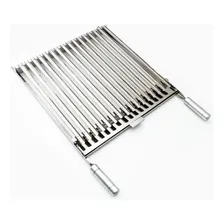50 X 50 Grelha Parrilha Argentina De Inox + Luva Preta Foto mini 3