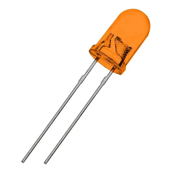 50 X Led Difuso Laranja 5mm Foto 1