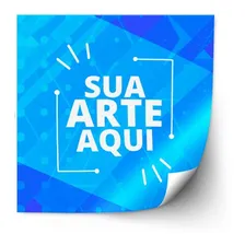500 Adesivos R贸tulos Em Vinil Personalizados 3x3cm Desenho Impresso Sua Logo Foto mini 2
