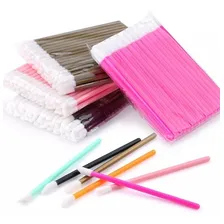 500 Aplicador Batom Gloss Pincel Limpeza CĂlios Descartável Cor Rosa Foto mini 2