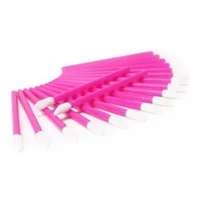 500 Aplicador Batom Gloss Pincel Limpeza CĂlios Descartável Cor Rosa Foto mini 4