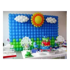500 Bexiga Balão Liso Pequeno N6,5 Verde Bandeira Escuro 10 Foto mini  3