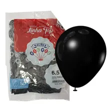 500 Bexiga Balão Liso Festa Pequeno N° 6,5 - Preto 10pct Foto mini 1