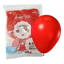 500 Bexiga Balão Liso Festa Pequeno N° 6,5 - Vermelho 10pct Foto mini 1