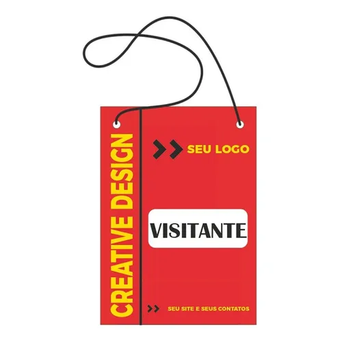 500 Credenciais Crachás Personalizados 10x15 Evento Feiras Foto 1