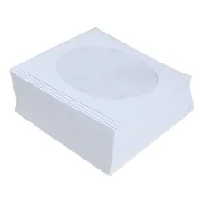 500 Envelope Cd Branco C/visor Transparente Foto mini 1