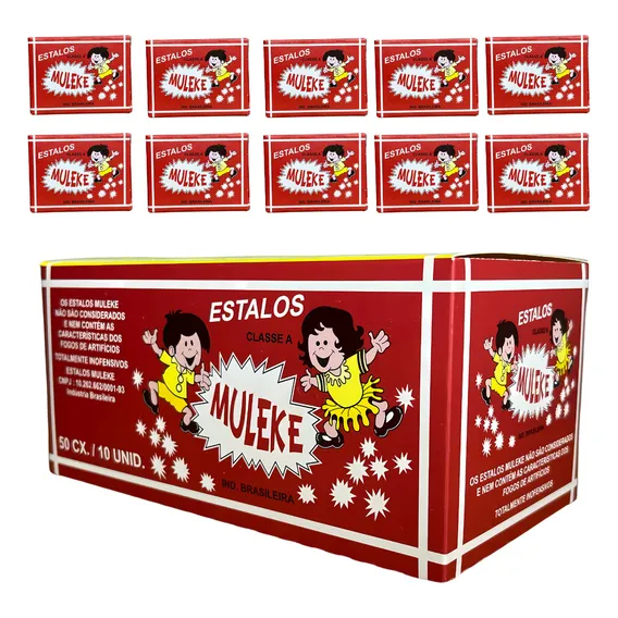 500 Estalos Biribinha De Salão Brinquedo 50 Caixinhas C/10 Foto 1