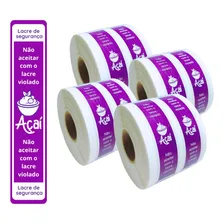 500 Lacres De Segurança Para Açaí 10x2cm Cor Roxo Foto mini  2