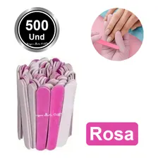 500 Lixa De Unha Descartável Rosa Pink Mini Lixa De Manicure Pedicure 8cm Pura Arte Foto mini 2